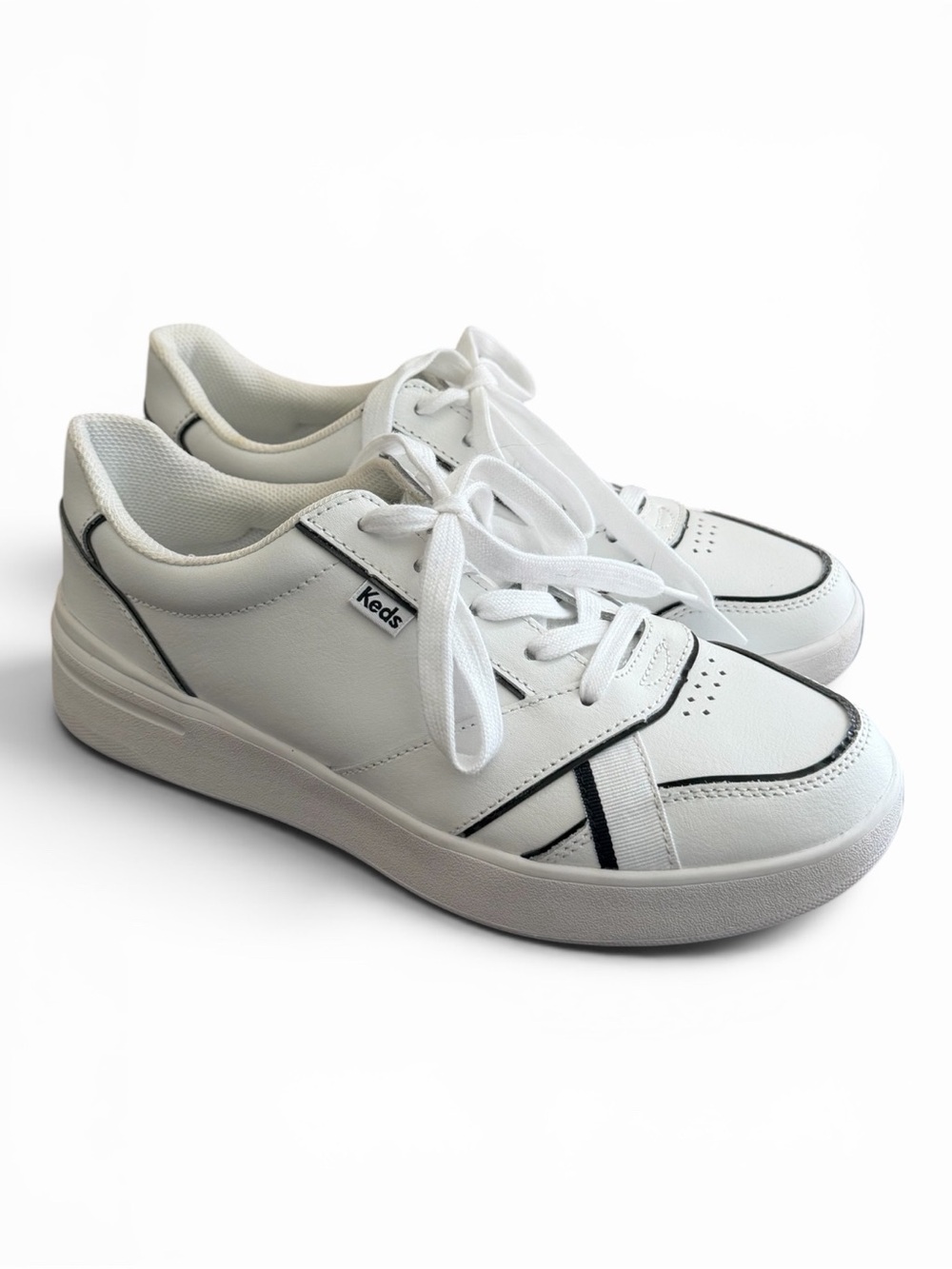 The Court Leather Lace Up Sneakers